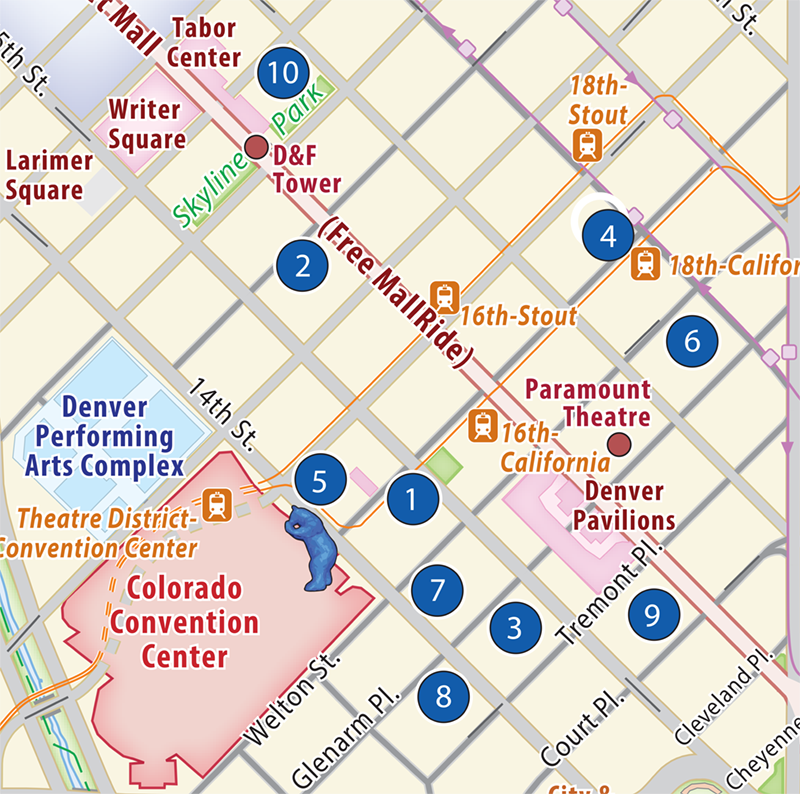 Denver Hotel Map