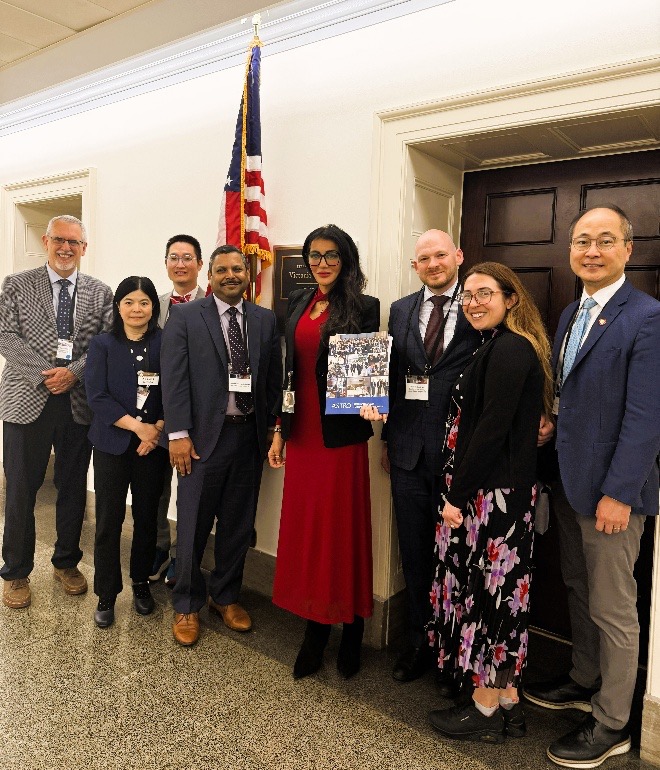 The Indiana and Ohio teams met with Congresswoman Victoria Spartz's Senior Policy Adviser, Ola Hawatmeh, who expressed interest in a facility visit.