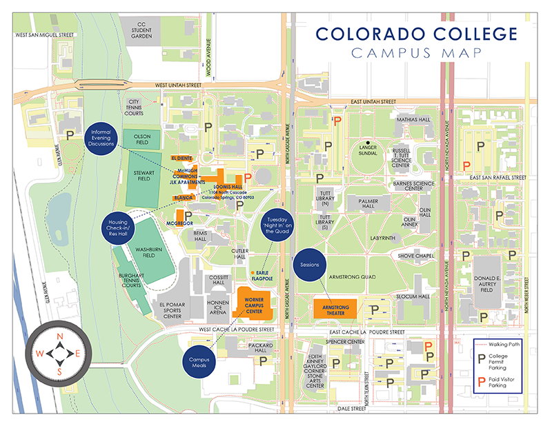 Colorado College Campus Map